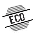 Eco black stamp