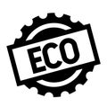 Eco black stamp