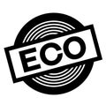 Eco black stamp