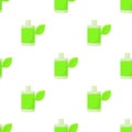 Eco bottle pattern seamless vector Royalty Free Stock Photo