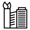 Eco building city icon outline vector. Money finance