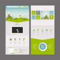 Eco Business One page website design template