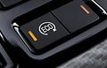 Eco button on the dashboard car Royalty Free Stock Photo