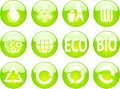 Eco buttons Royalty Free Stock Photo