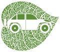 Concept of the eco-car Royalty Free Stock Photo