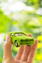 Eco car icon concept Royalty Free Stock Photo