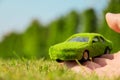 Eco car icon concept Royalty Free Stock Photo