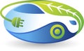 Eco car logo Royalty Free Stock Photo