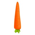 Eco carrot icon, cartoon style Royalty Free Stock Photo