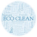 Eco Clean word cloud.