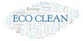 Eco Clean word cloud.