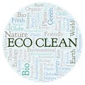 Eco Clean word cloud