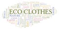 Eco Clothes word cloud.