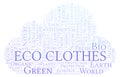 Eco Clothes word cloud.