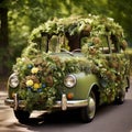 Eco-conscious Celebration: Sustainable Materials and Floral Displays for an Earth-friendly Car