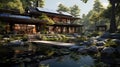 Eco-conscious oasis, sustainable forest retreat fosters a deep connection with nature. Highlights renewable energy solutions, eco-