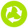 Eco cycle green vector symbol Royalty Free Stock Photo