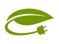 Green electricity icon