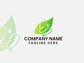 Eco doctor logo design. Doctor logo. Hospital. Pharmacy. Doctor leaf. Natural. Medical. Green logo. Premium template. Medicin