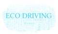 Eco Driving word cloud. Royalty Free Stock Photo