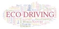 Eco Driving word cloud. Royalty Free Stock Photo