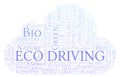 Eco Driving word cloud. Royalty Free Stock Photo