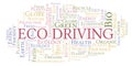 Eco Driving word cloud. Royalty Free Stock Photo