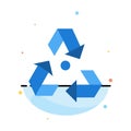 Eco, Ecology, Environment, Garbage, Green Abstract Flat Color Icon Template Royalty Free Stock Photo