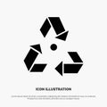 Eco, Ecology, Environment, Garbage, Green solid Glyph Icon vector Royalty Free Stock Photo