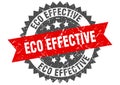 Eco effective stamp. eco effective grunge round sign. Royalty Free Stock Photo