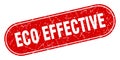 eco effective sign. eco effective grunge stamp. Royalty Free Stock Photo