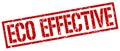eco effective stamp Royalty Free Stock Photo