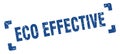 eco effective stamp Royalty Free Stock Photo