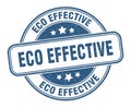 eco effective stamp. eco effective round grunge sign. Royalty Free Stock Photo