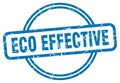 eco effective stamp. eco effective round grunge sign. Royalty Free Stock Photo