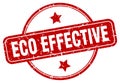 eco effective stamp. eco effective round grunge sign. Royalty Free Stock Photo