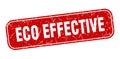 eco effective stamp. eco effective square grungy isolated sign. Royalty Free Stock Photo