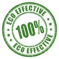 Eco effective vector stamp