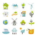 Eco Energy Icons Flat