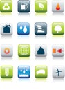 Eco environment icon set Royalty Free Stock Photo