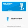 Eco, Environment, Nature, Summer, Tree SOlid Icon Website Banner and Business Logo Template