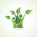 Eco family icon Royalty Free Stock Photo