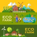 Eco farm Royalty Free Stock Photo