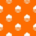 Eco farm fresh pattern vector orange Royalty Free Stock Photo
