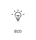 Eco flat icon Royalty Free Stock Photo