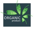 Eco food logo, organic bio products simbol, eco friendly, vegan icons, ecology badges.