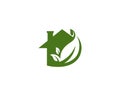 Eco fresh home logo design.