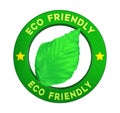 Eco Friendly Badge Label Isolated