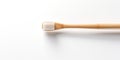 Eco-Friendly Bamboo Toothbrush on White