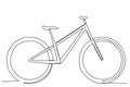 Eco-friendly bike illustration